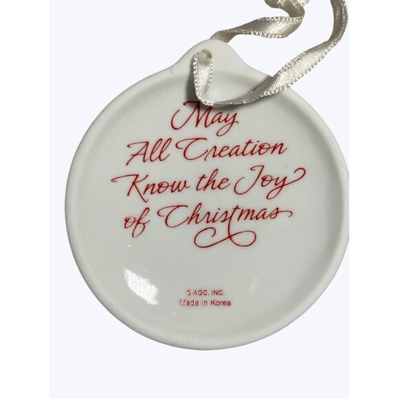 Carlton Cards Heirloom Collection Natures Friends Porcelain Christmas Ornament - Picture 6 of 9